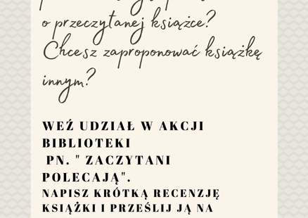 Akcja ,,Zaczytani Polecają,,