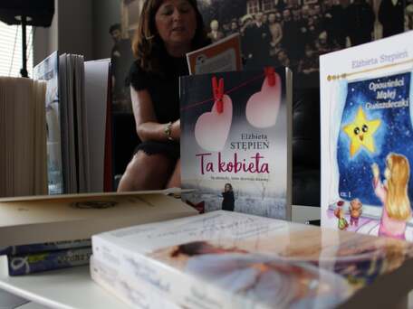 Anna Grabowska. Spotkanie z E. Stępień w Poczekalni Kultury w Darłowie